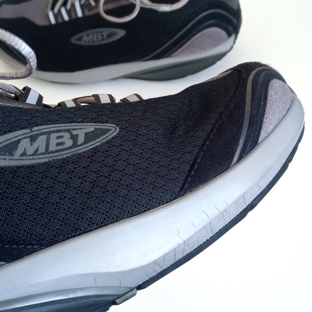 MBT Women’s Toning Athletic Shoes Black Suede & Mesh Running Shoes 39 (8-8.5) - Picture 6 of 16